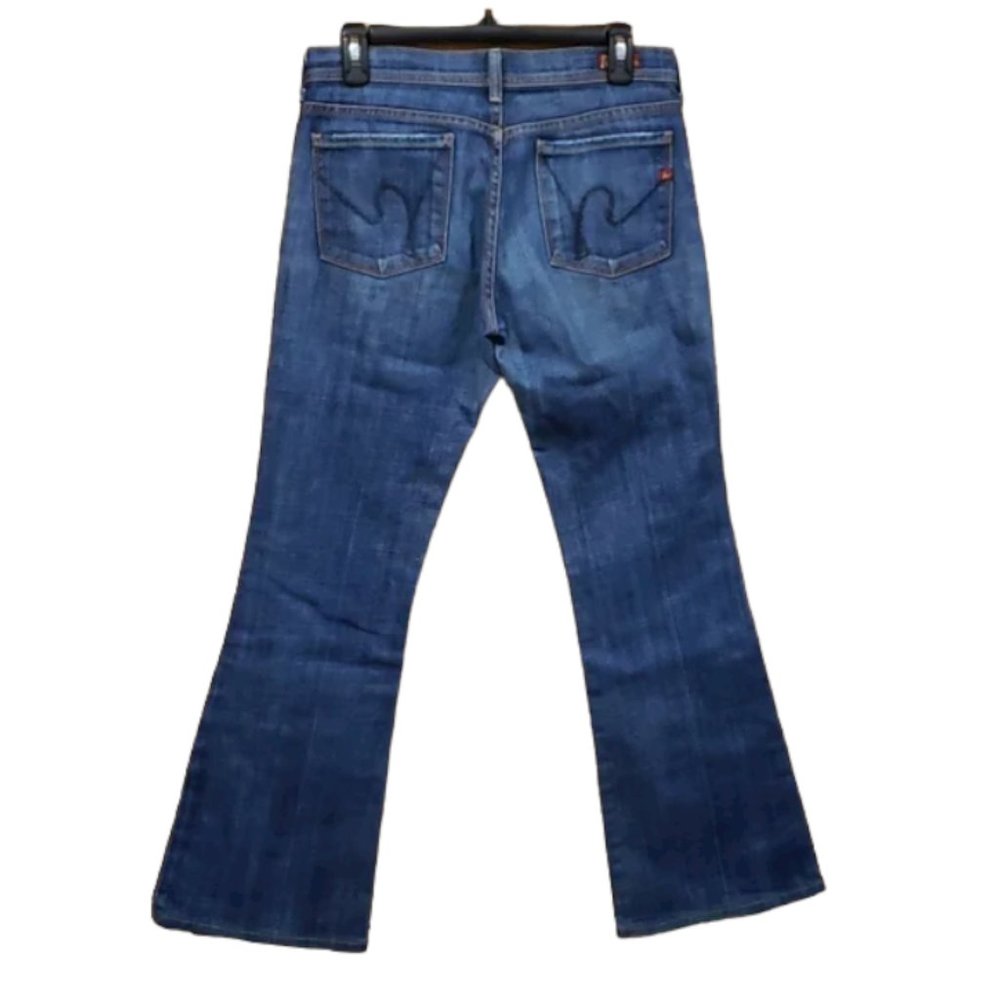 Citizens Humanity Jeans 28 Ingrid Flare Stretch Low Rise Distressed Denim Casual
